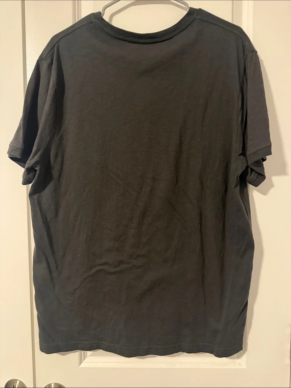 J Crew Henley Short-Sleeve Shirt in Charcoal L